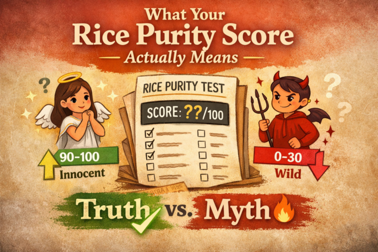 What Your Rice Purity Score Says About Your Personality
